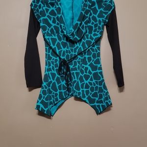 Hooded, long sleeve shirt